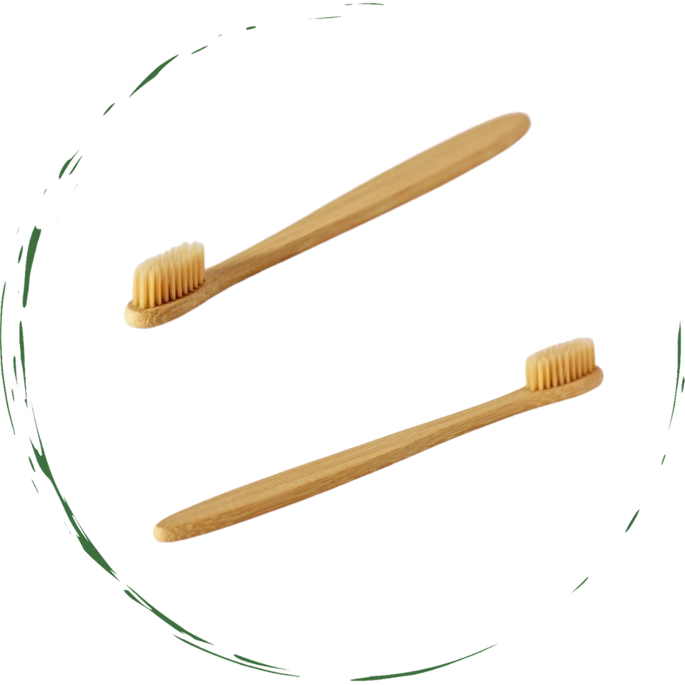BeNat Environment-Friendly Wood Toothbrush Bamboo/Nylon fiber