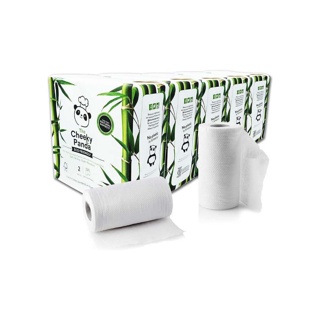 Eco-Friendly Bamboo Paper Towels - Pack of 10 Rolls